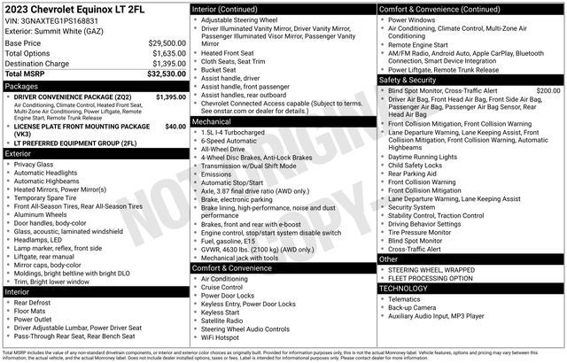 2023 Chevrolet Equinox AWD 2FL