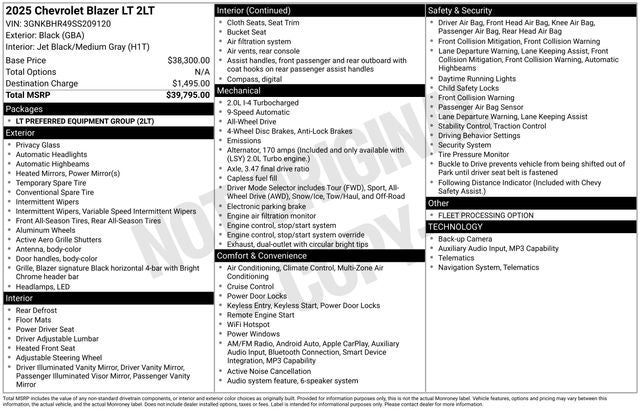 2025 Chevrolet Blazer AWD 2LT