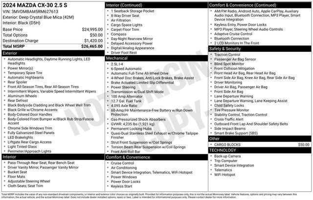 2024 Mazda Mazda CX-30 2.5 S