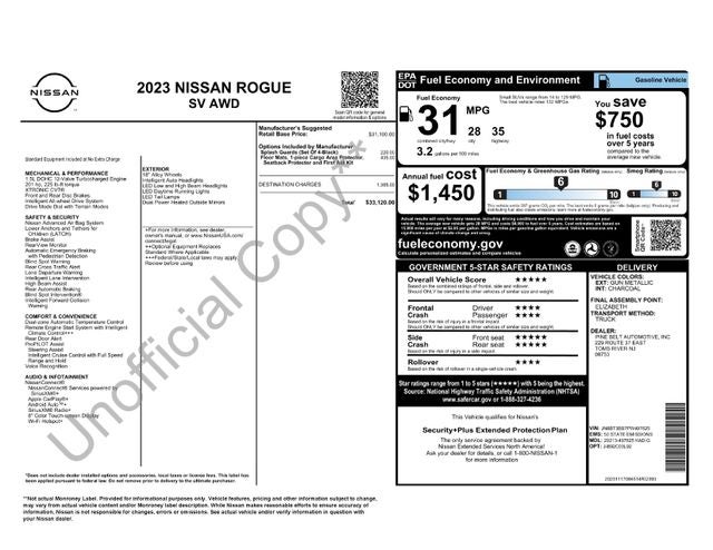 2023 Nissan Rogue SV Intelligent AWD