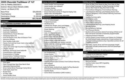2025 Chevrolet TrailBlazer AWD LT