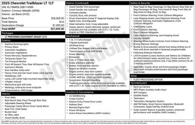 2025 Chevrolet TrailBlazer AWD LT