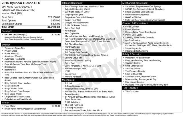 2015 Hyundai Tucson GLS