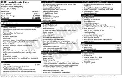 2023 Hyundai Sonata N Line