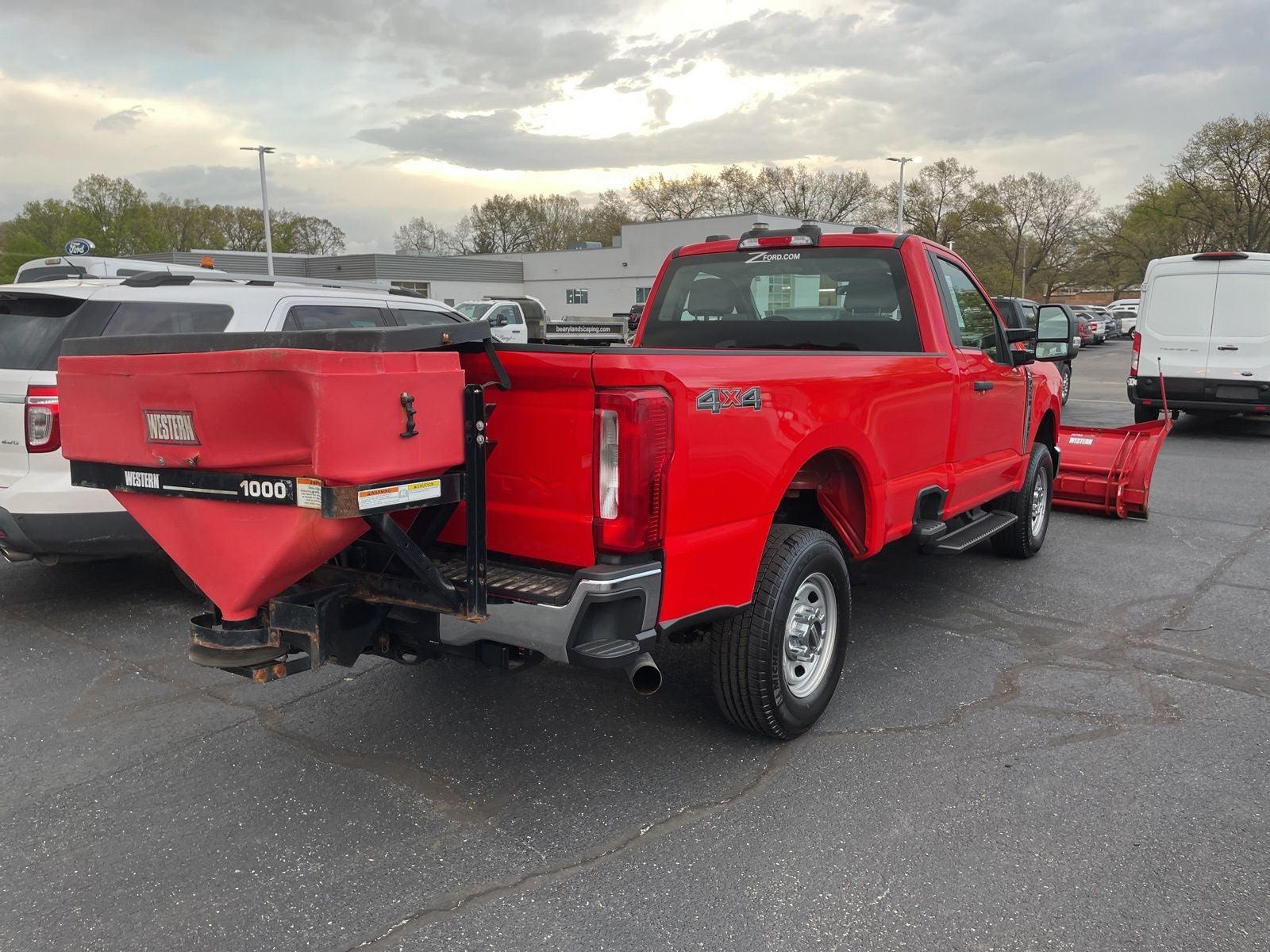2024 Ford F-250SD XL 8-11' Wide Out Plow and Salt Spreader