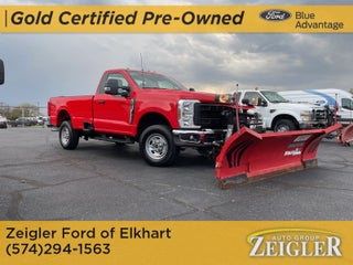 2024 Ford F-250SD XL 8-11' Wide Out Plow and Salt Spreader